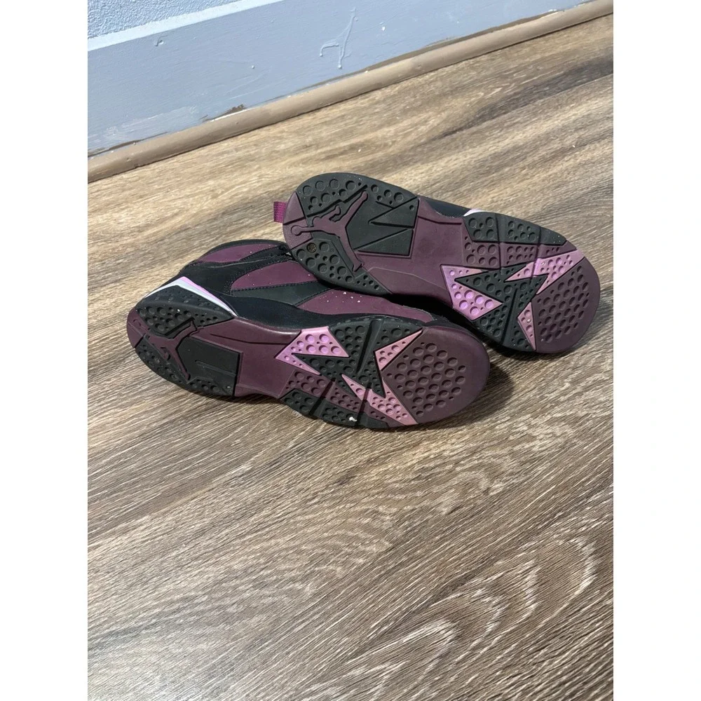 Jordan 7 Retro GG Mulberry Black Fuchsia Glow 442960-009 Mens‎ 7.5 / Youth 8.5Y